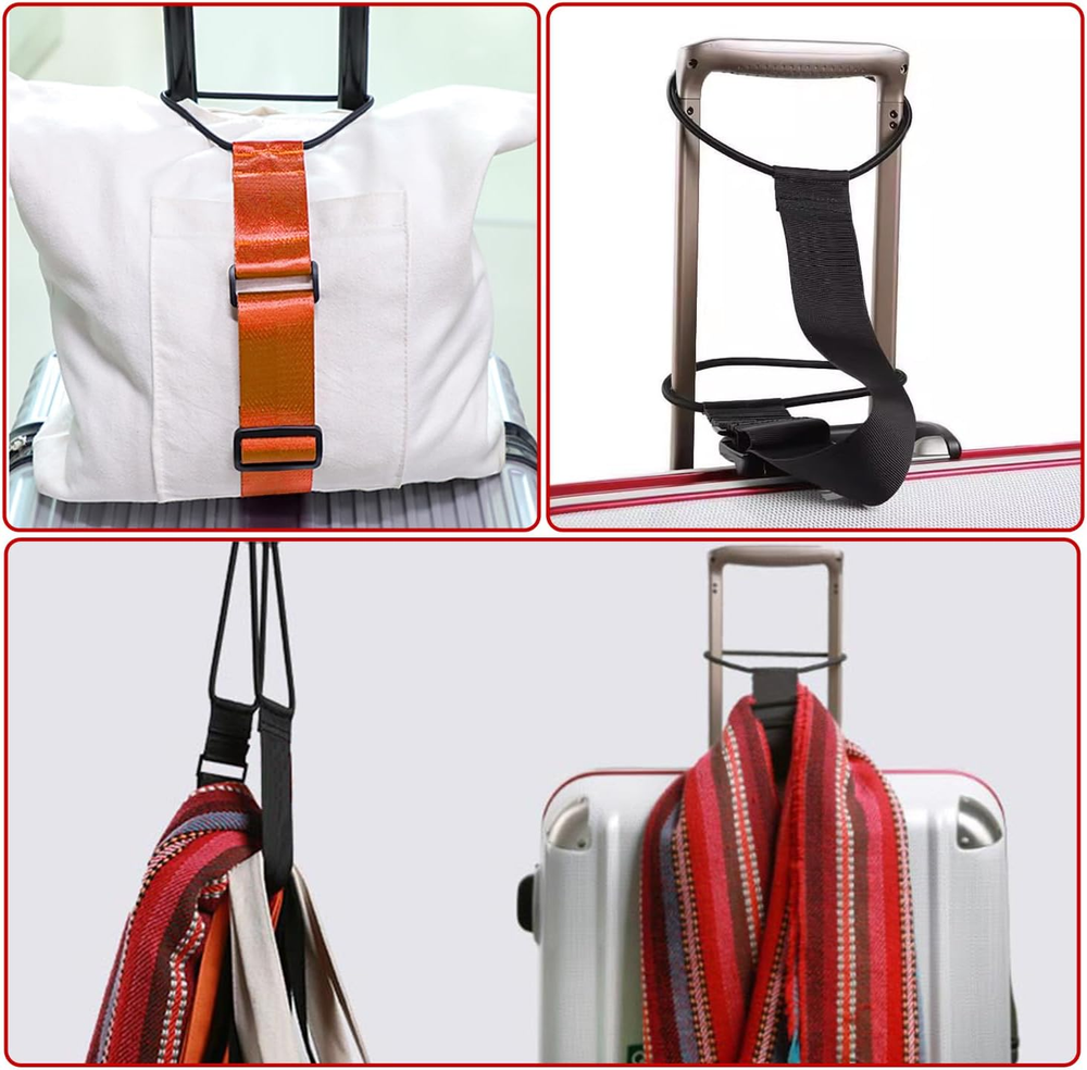 💥 2pack Multi Use Strong Adjustable Luggage Connector Straps